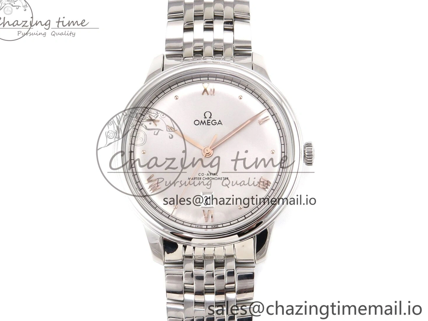 0104 De Ville Prestige SS VSF 1:1 Best Edition Gray Dial on SS Bracelet A OdorResistant 7702